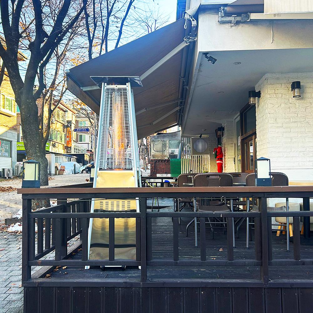 lpg 난방기 야외가스난로 호텔 카페 글래스파티오히터