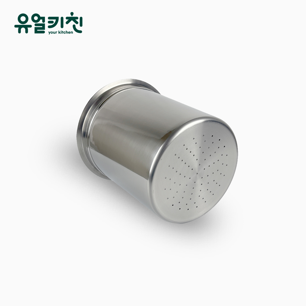 타공 BMP통 스텐소스통 원형반찬통 비엠피 6호 - 상품 이미지