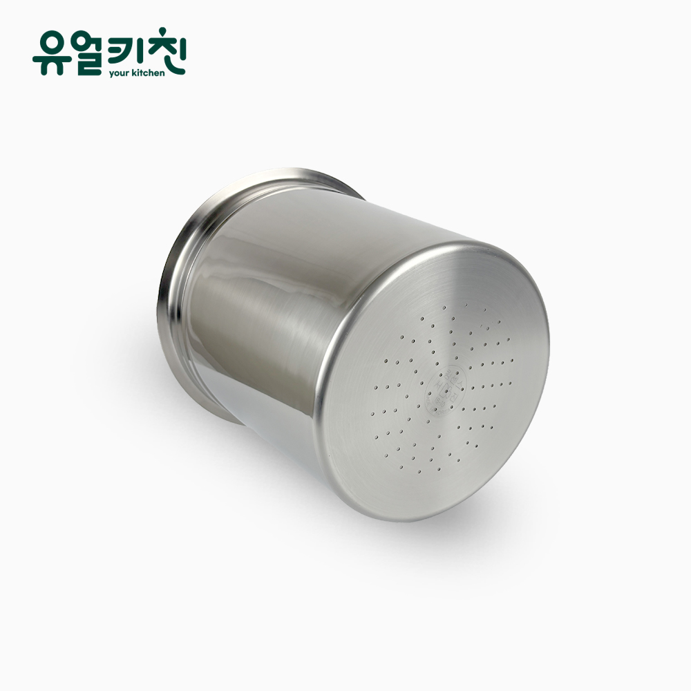 타공 BMP통 스텐소스통 원형반찬통 비엠피 7호 - 상품 이미지