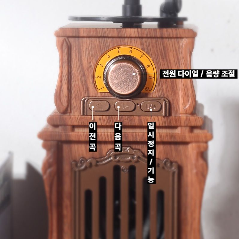 빈티지 스피커 복고풍 축음기 모양 오디오 장식 소품 - 상세 이미지 4