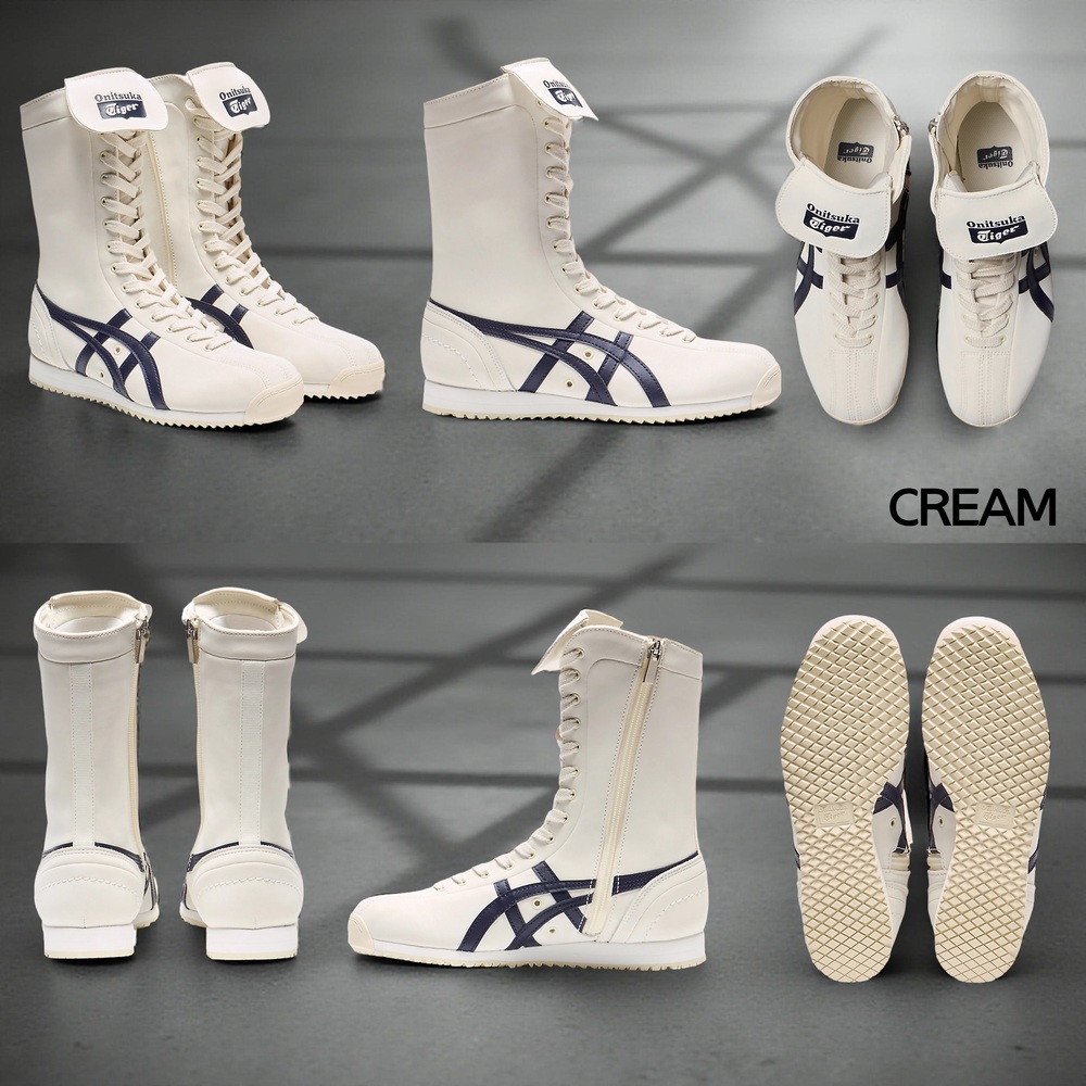 오니츠카타이거 멕시코 66 복싱 여성 스니커즈 부츠 1183C454 CREAM 240 - 상세 이미지 3
