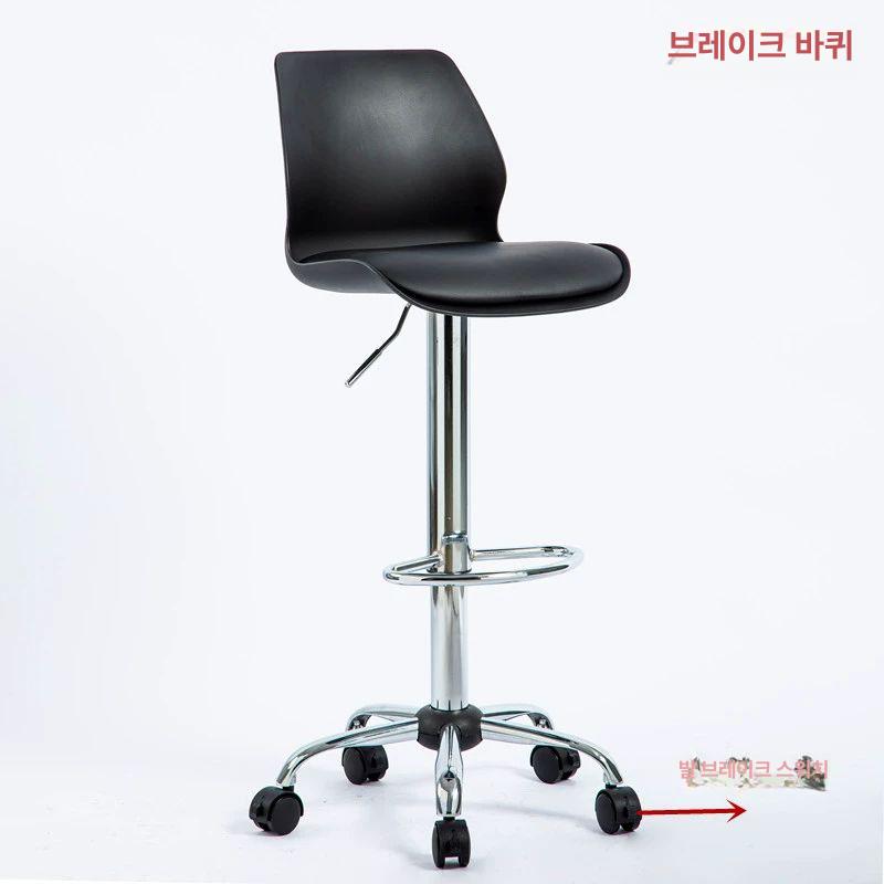 이동식 높이조절 의자 간이 원형 사무실 카운터 높은의자 의자 좌판 색상 선택 가능 8색 - 상세 이미지 5