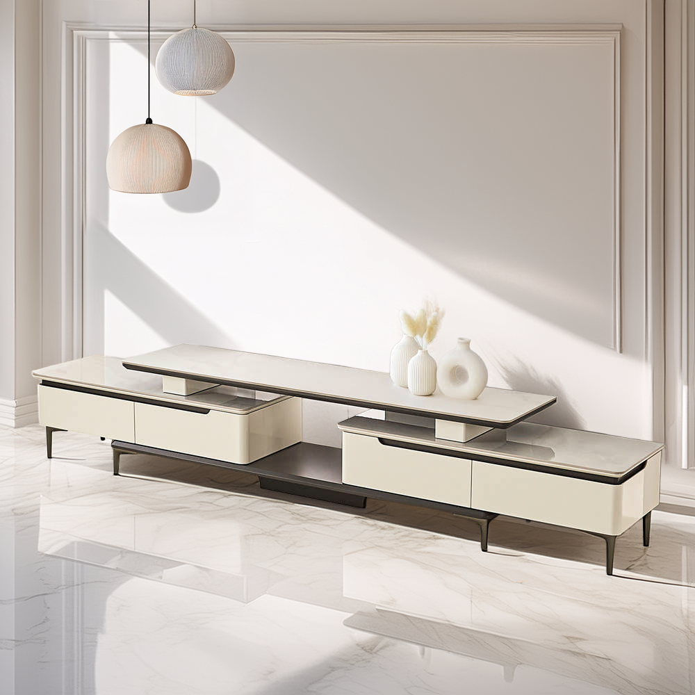 마르세온 세라믹거실장 확장형 낮은 티비다이 tv다이서랍장 선반