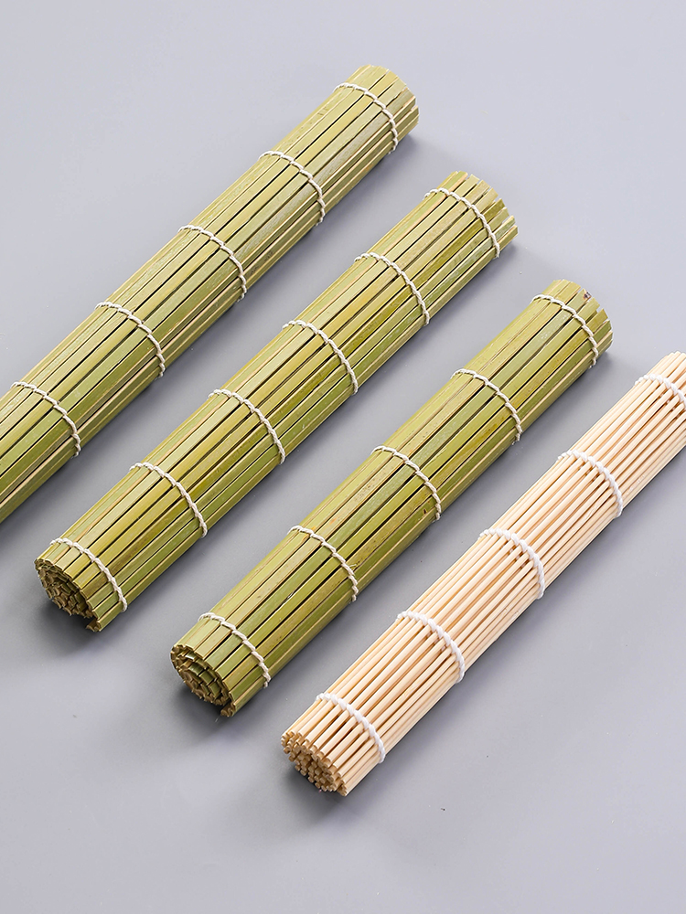 대나무 틀 스시 김밥 업소용 주방 초밥용커튼 초밥롤 조리용 그린 커버 스시 커튼 24x24cm - 상세 이미지 4