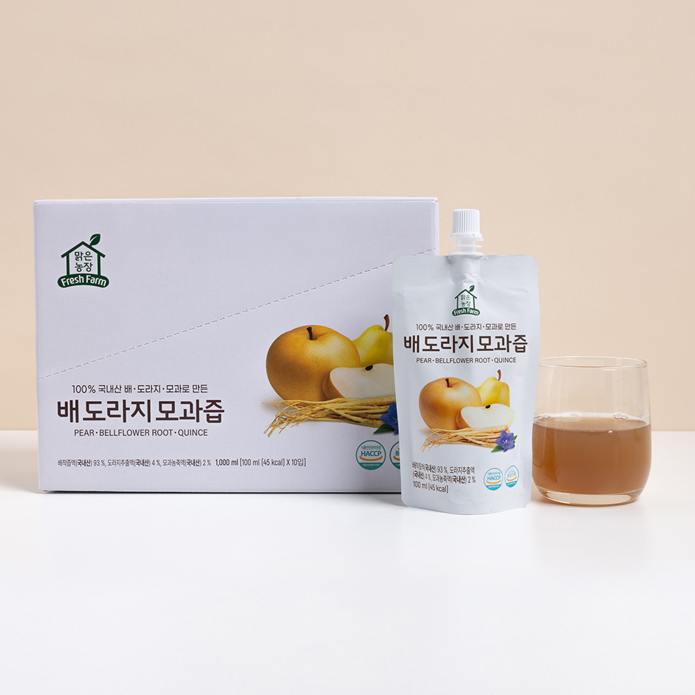 맑은농장 어린이 주스 100ml x 10개입 아기음료 4종 아이간식 - 상세 이미지 2