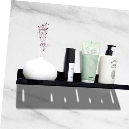 욕실일자선반 세면대 선반 일반용 블랙 600mm_HA600_037