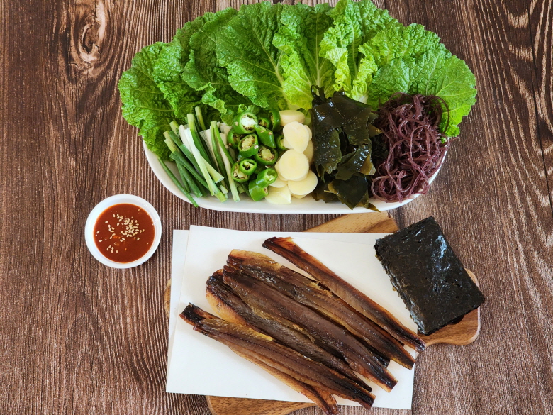 포항 구룡포 꽁치 과메기 10쪽(5미) 간편야채세트 냉장 - 상세 이미지 5