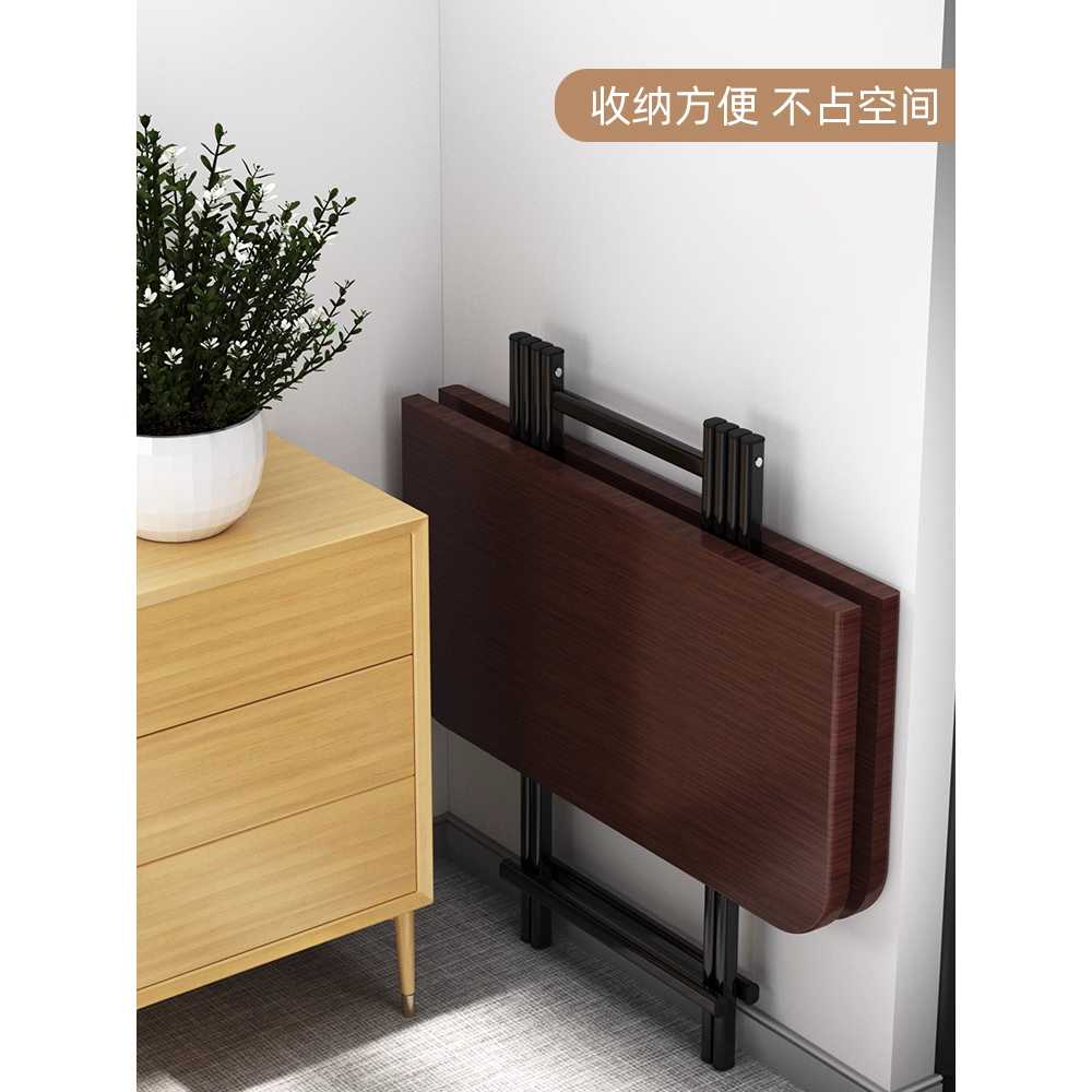 블랙식탁 접이식 모던 가정용 사각 다이닝 라운드 70x70cm - 상세 이미지 2