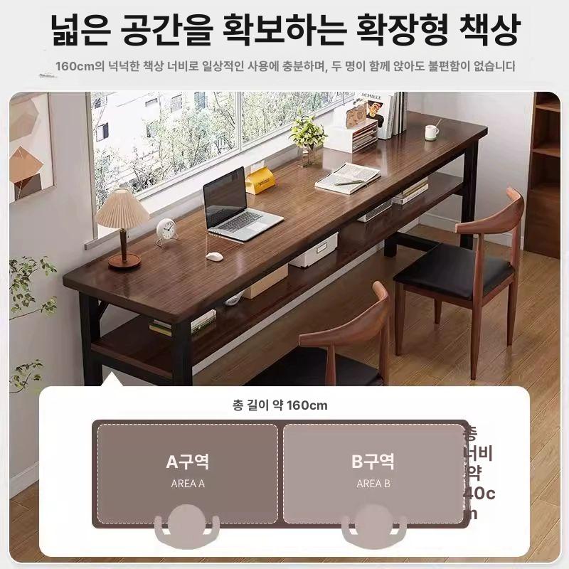 좁고 긴 창가테이블 틈새 베란다 선반 탁자 화분테이블 단층-80-따뜻한 백색 - 상세 이미지 2