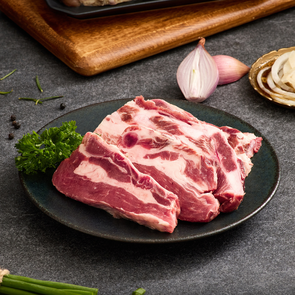 알찬팜 제주 흑돼지 돼지갈비 찜용 1KG - 메인 이미지