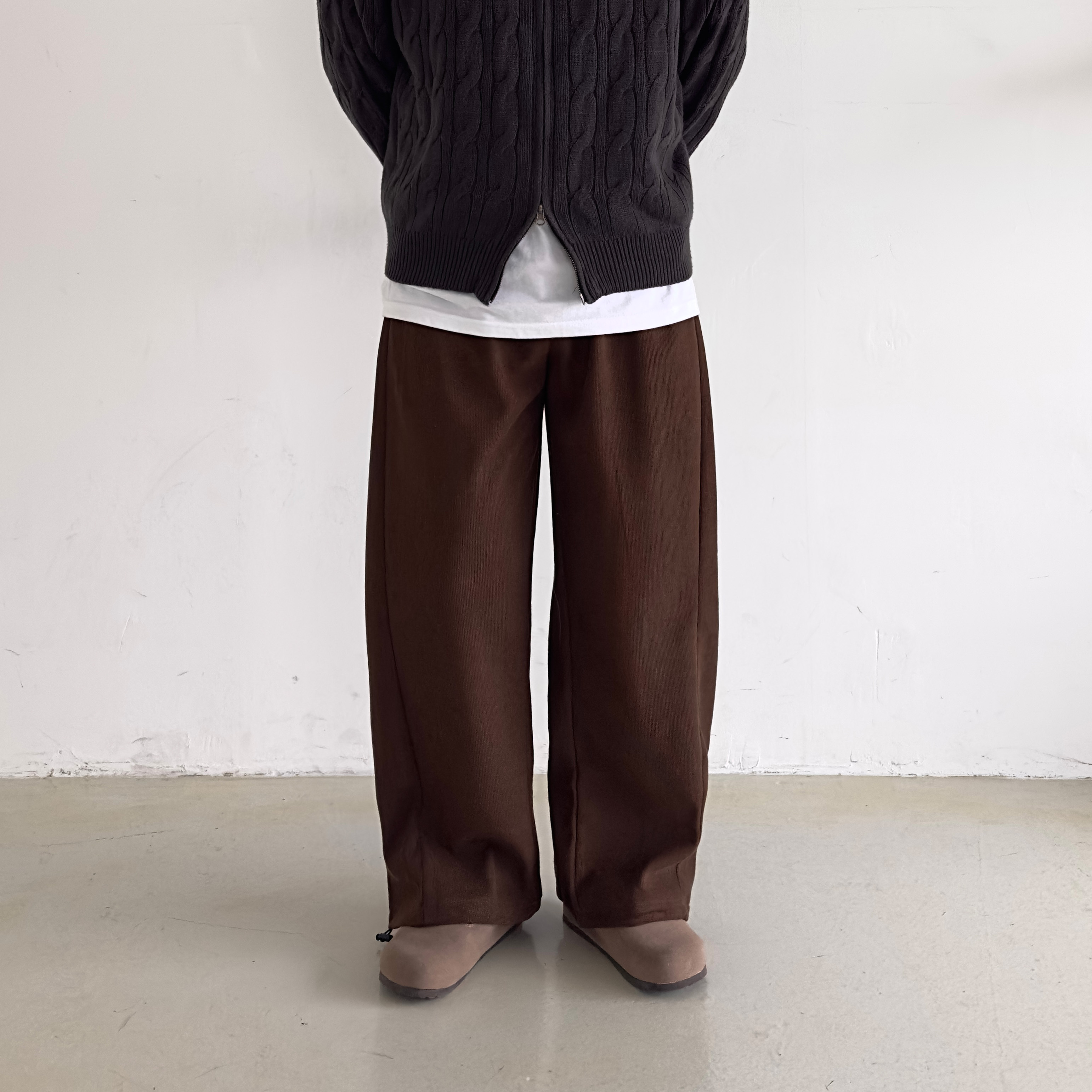 1+1 벌룬팬츠 남성기모골덴바지 남자골덴바지 남자코듀로이팬츠 - 상세 이미지 5