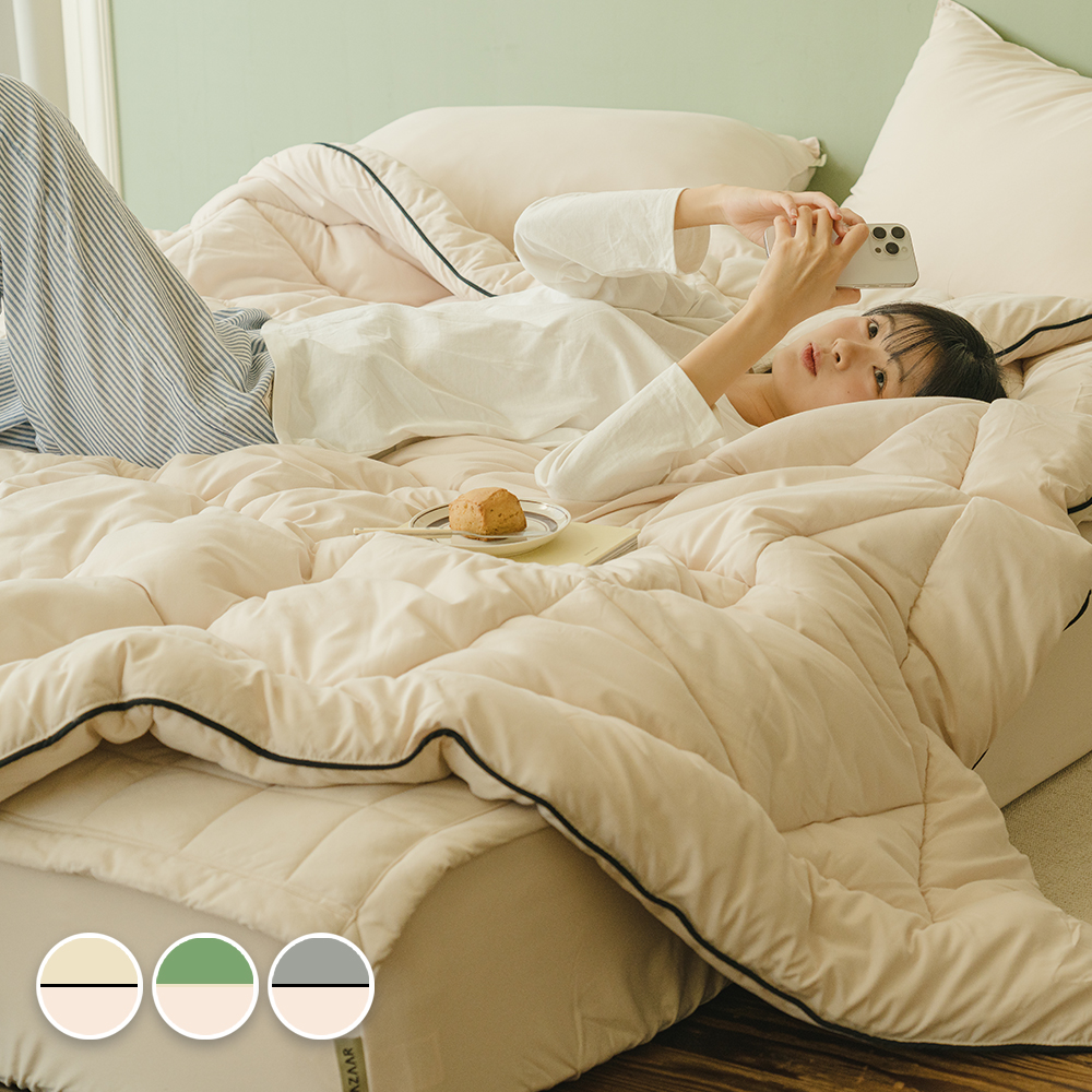 바자르 몽실몽실 먼지없는 극세사 반려동물 양면 겨울 차렵이불 SS