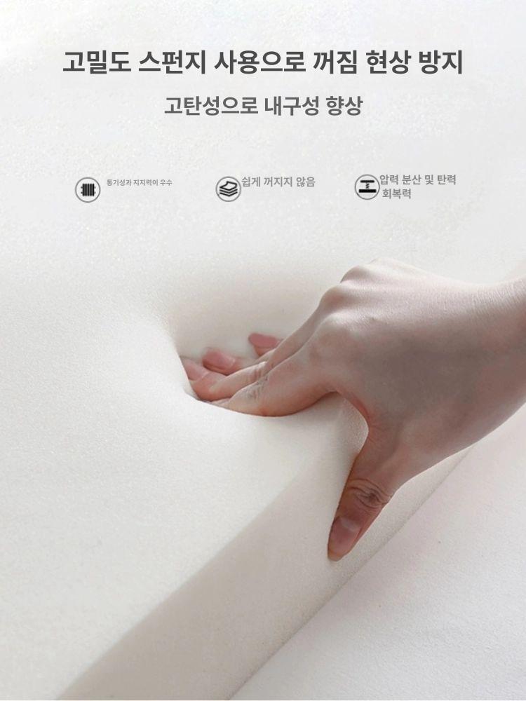 삼각 삼각등쿠션 쇼파 허리받침 일반형 멀티쿠션 중형 바디필로우 수유 거실 사무실 기대는 테크 패브릭 문라이트그레이 90x50x10cm 헤드보드미포함 - 상세 이미지 4