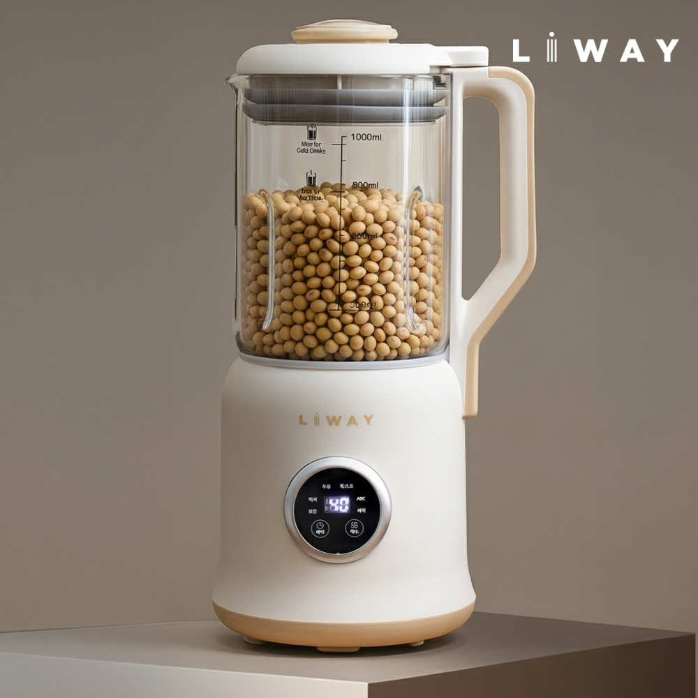 두유제조기 두유기 이유식 제조기 죽메이커 콩물기계 유리 1000ml