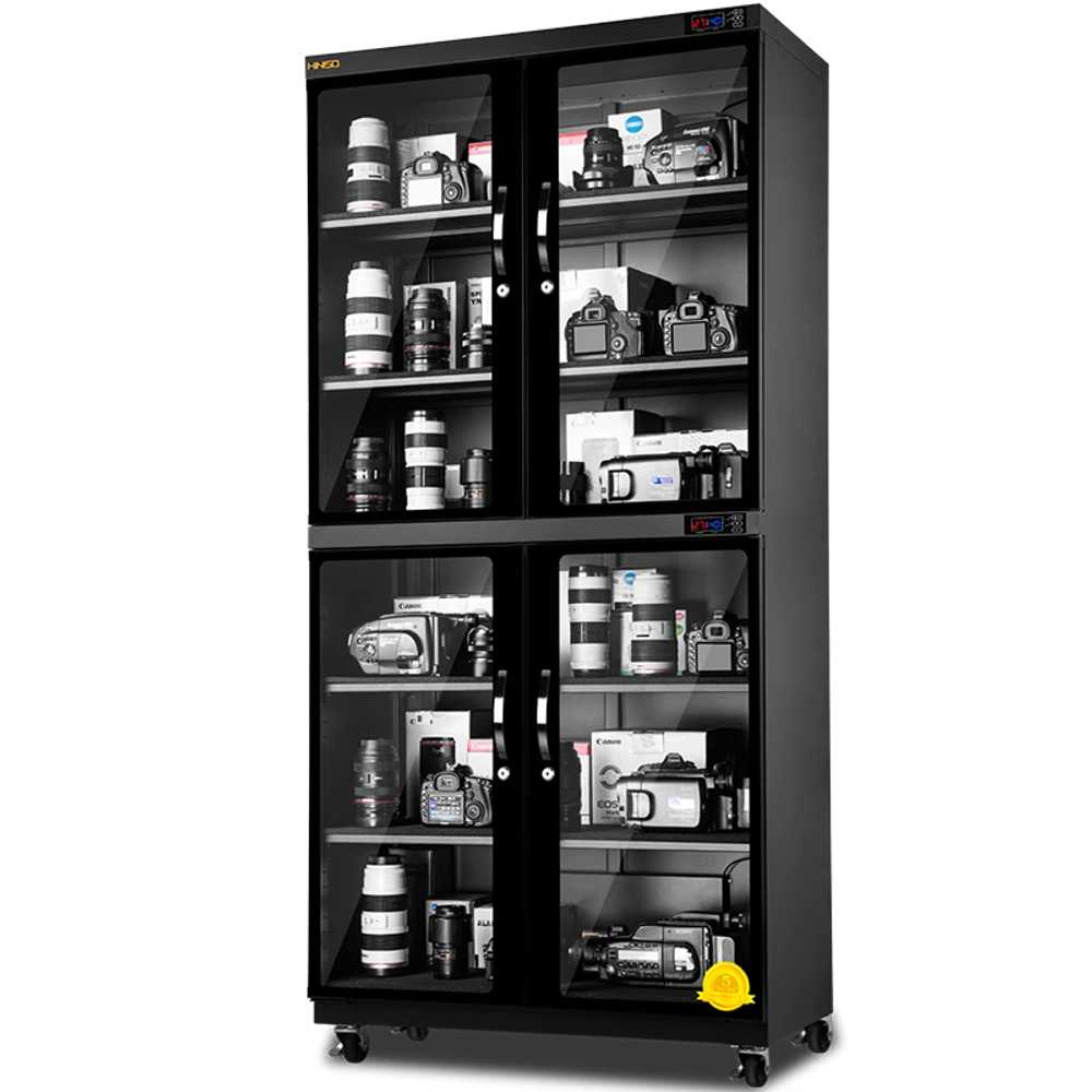 카메라 방습 보관함 대형 렌즈 장비 전자 제습 캐비넷 600L 블랙(스마트) LED 조명 1L - 상세 이미지 4