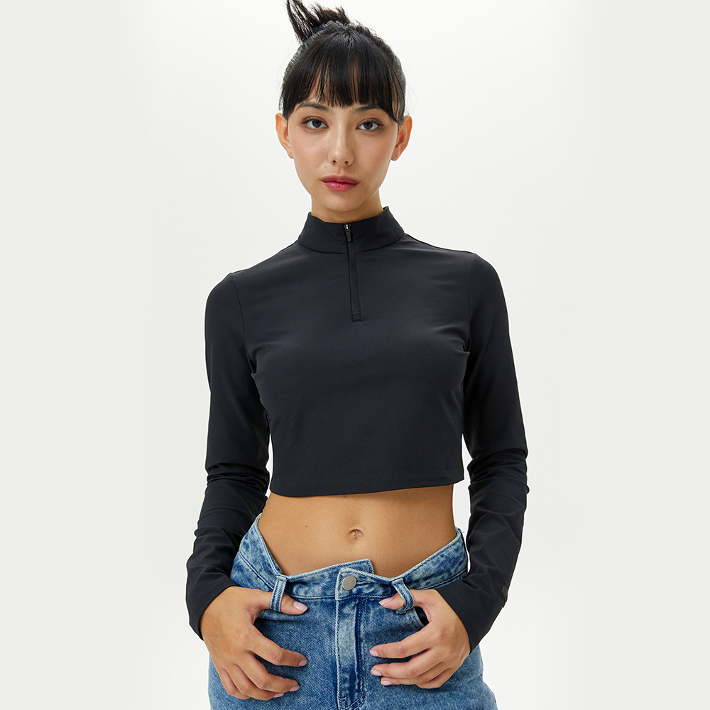 하프집 우븐 롱슬리브 AWWDTL229 - 상품 이미지
