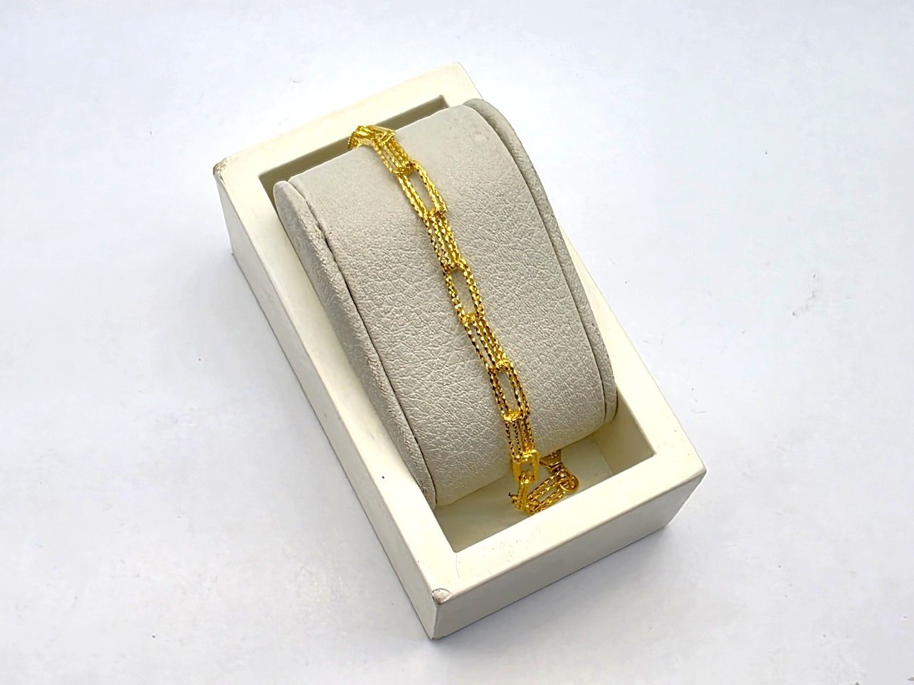 24K 순금 7.5g(2) 비앙코 팔찌(18K 연결고리 장식)