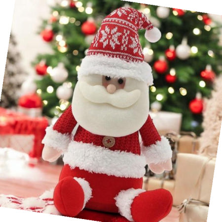 산타할아버지솜인형 하얀겨울 산타 솜인형 크리스마스 트리밑 장식 인형