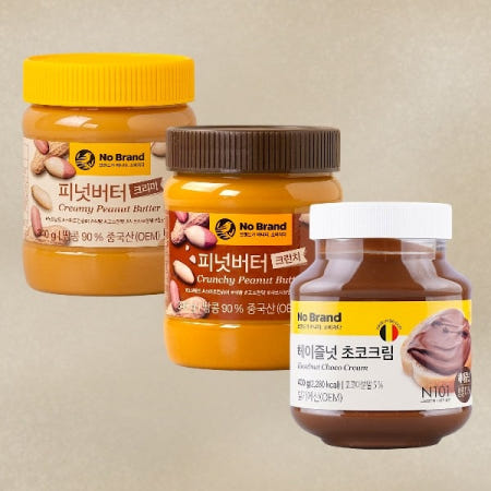 노브랜드 피넛버터 크리미 340g / 고소한 땅콩잼 땅콩크림 땅콩버터