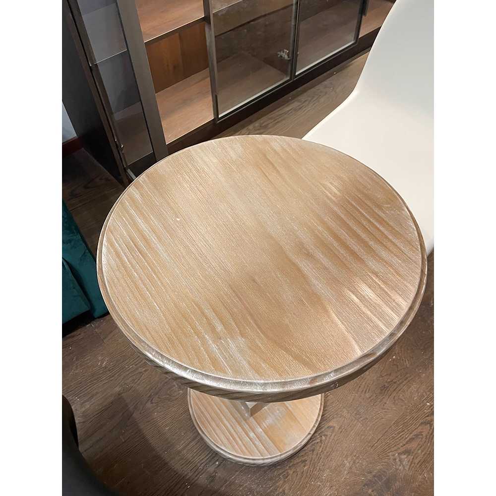 엔틱 티테이블 원목 거실 카페 인테리어 소품 테이블 원형 테이블 + 50x75cm - 상세 이미지 3