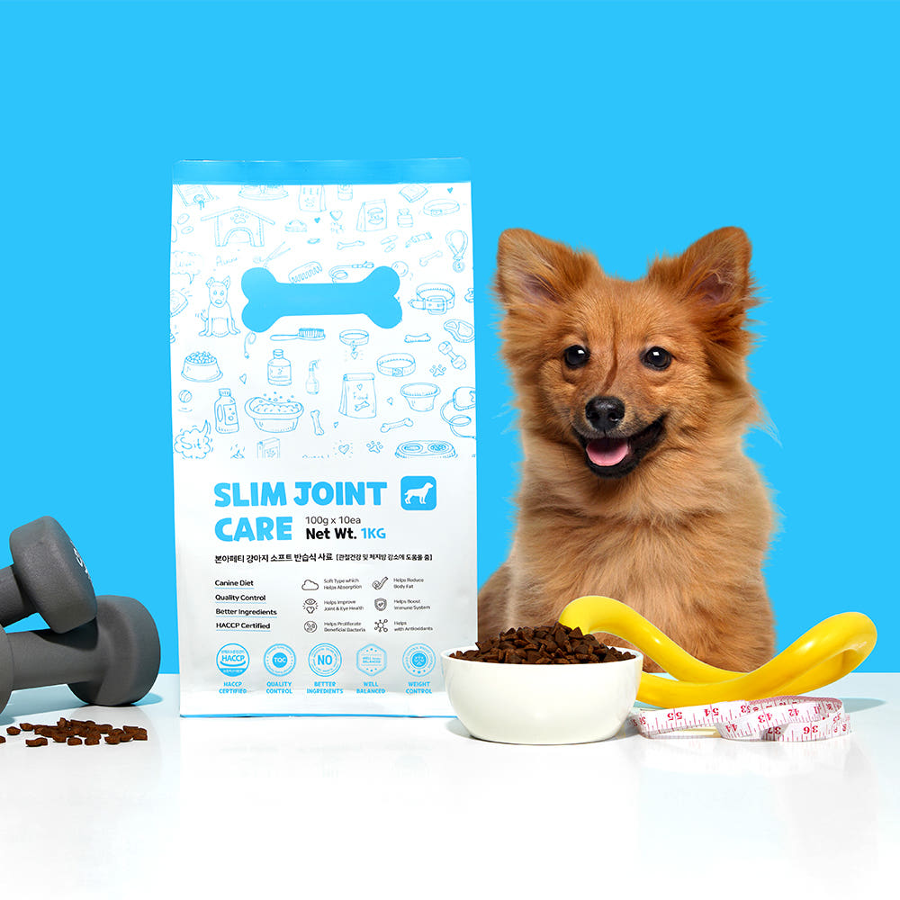 본아페티 강아지 관절 다이어트 체중조절용 소프트 기능성 사료 오리고기, 1kg, 1개