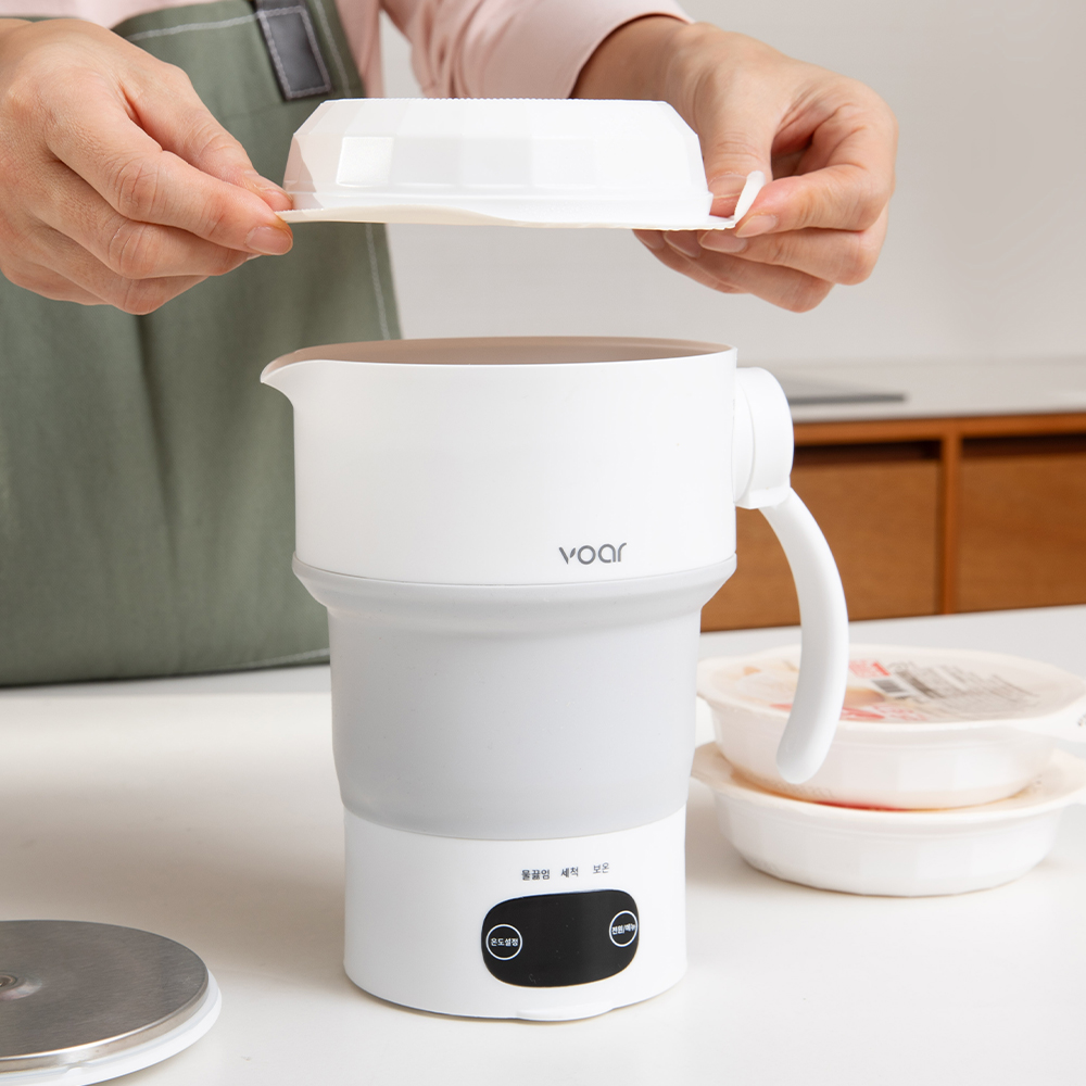 보아르 이지전기포트M1 접이식 분유포트 휴대용 커피 미니 여행용 온도조절