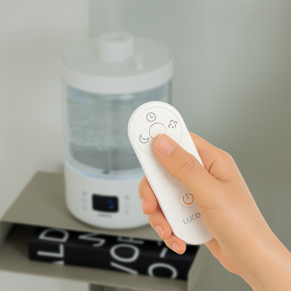 루컴즈 100도 가열식 리모컨 신생아 살균 가습기 유리 2.8L H28D01G