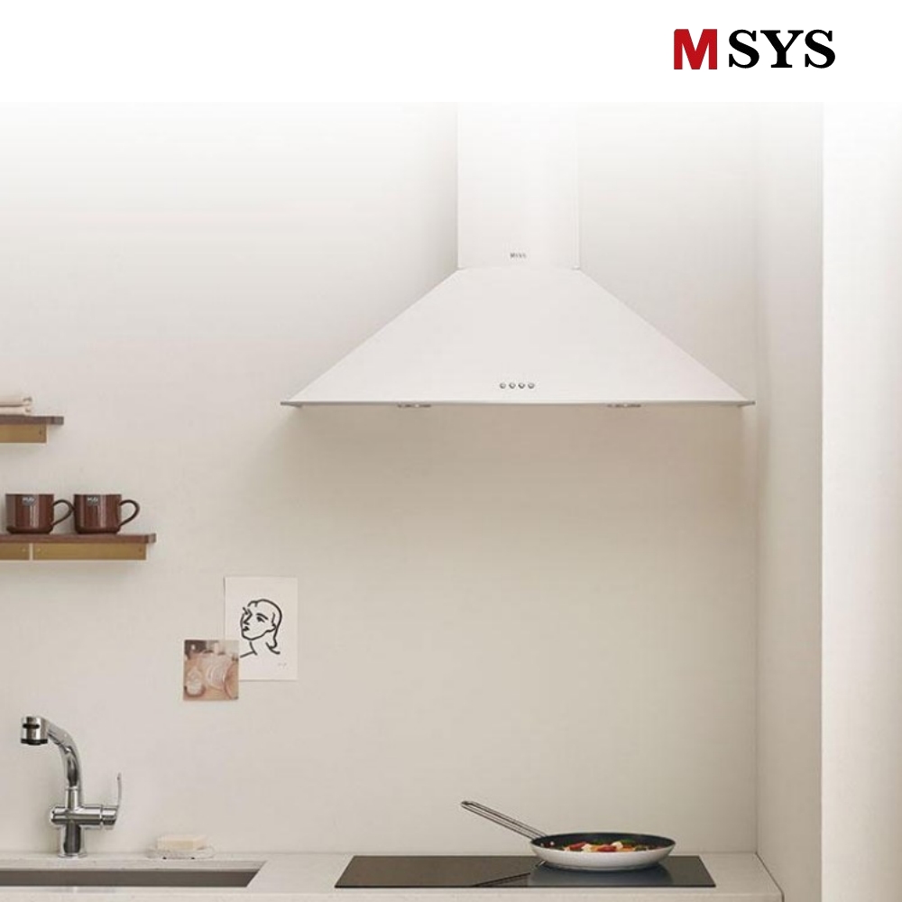 한샘 MSYS 방후드 뉴침니 알프스 HDC-MSN91WH 고풍량 900장용 화이트 후드 - 상세 이미지 2