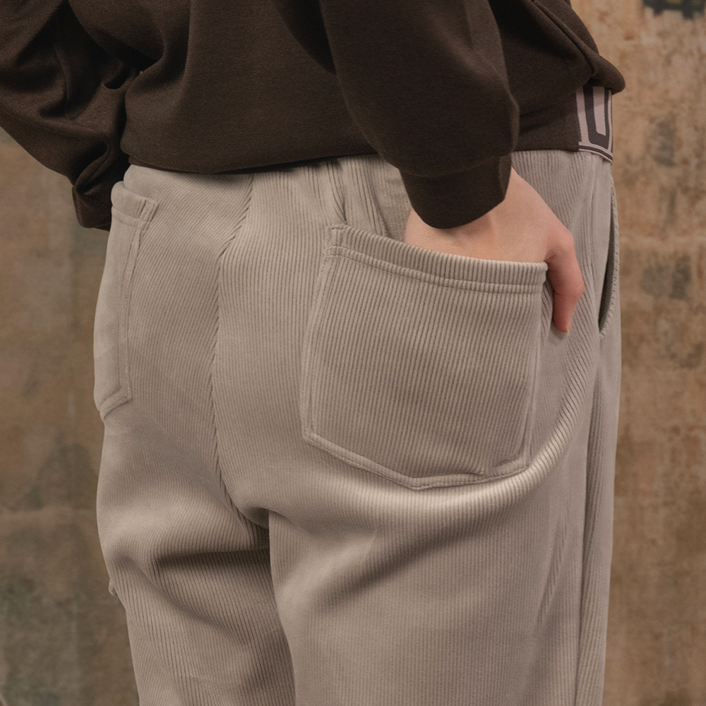 뒤란 코듀로이 융기모 조거 카고 팬츠 DBF5W-9216 그레이, L 이미지 6