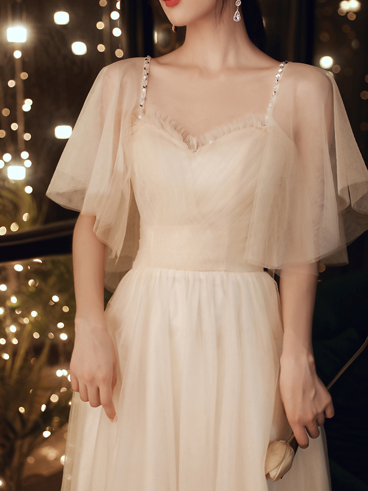 연주용드레스 파티 공연 이브닝 드레스 연주회 촬영 원피스 120cm XS - 상세 이미지 3