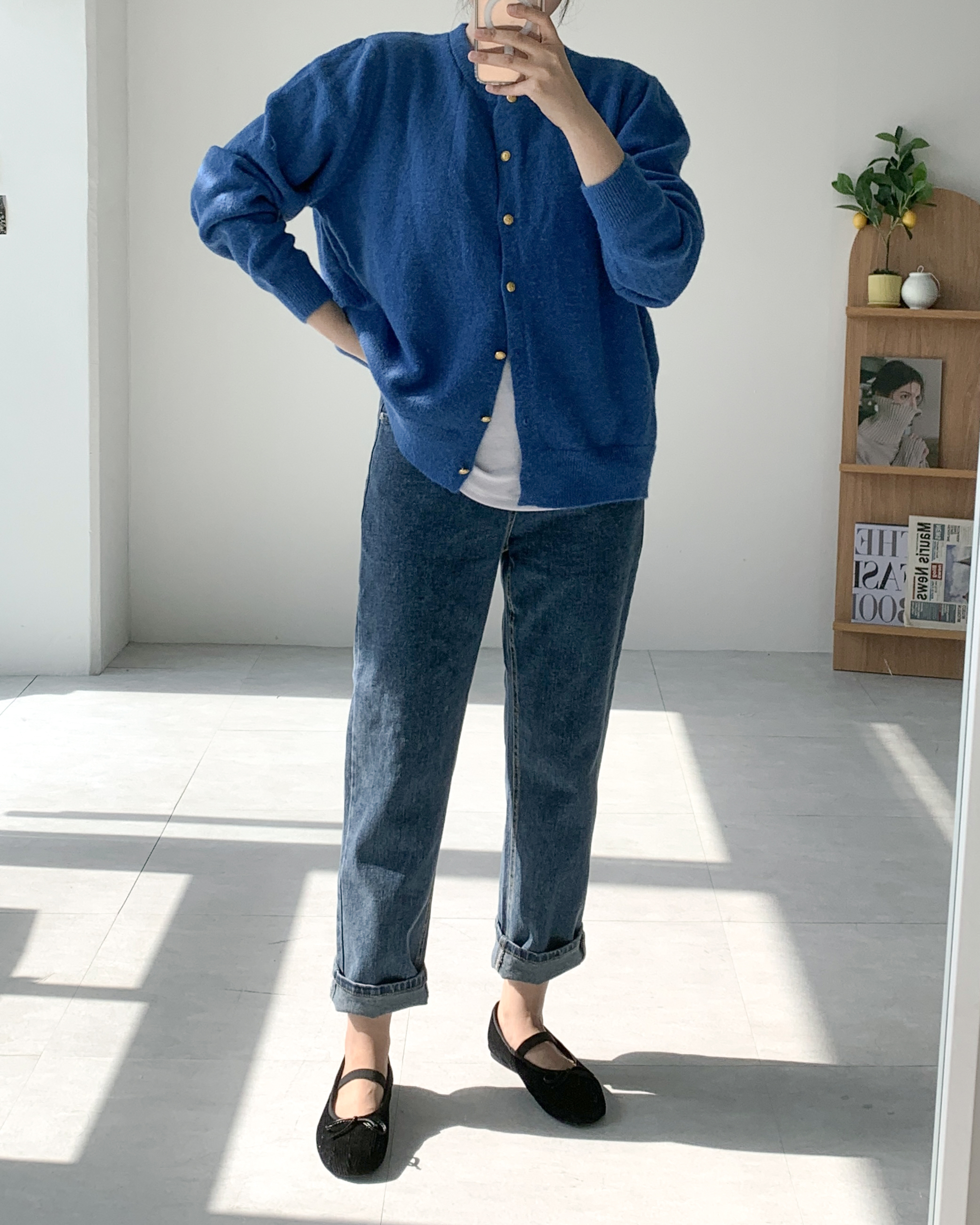 [S-3XL] 밴딩청바지 빅사이즈 흑청바지 - 상세 이미지 5
