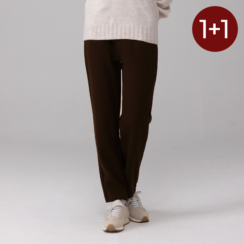 조르지오페리 1+1 여성 울라이크 팬츠 정장 밴딩 바지 - 메인 이미지