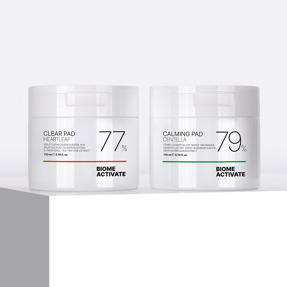 [바액] [2개] 토너 패드 [170ml / 70매] 어성초(각질 트러블케어) 센텔라(피부진정 피지컨트롤)