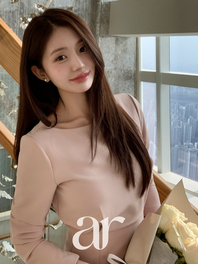 쉬폰 레이어드 H라인 롱 긴팔 하객룩 격식 원피스 op16227