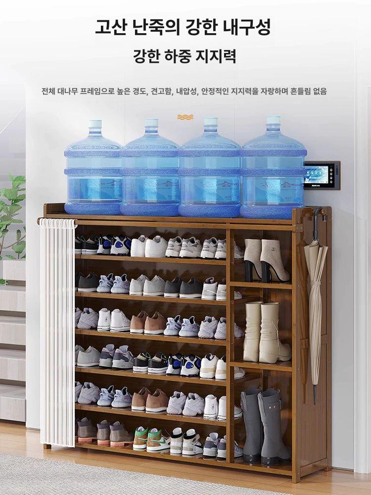 원목 신발장 슬림수납장 현관신발정리대 운동화보관함 - 상세 이미지 4