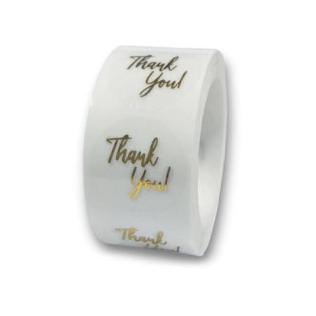 금박스티커 땡큐 씰링 스티커