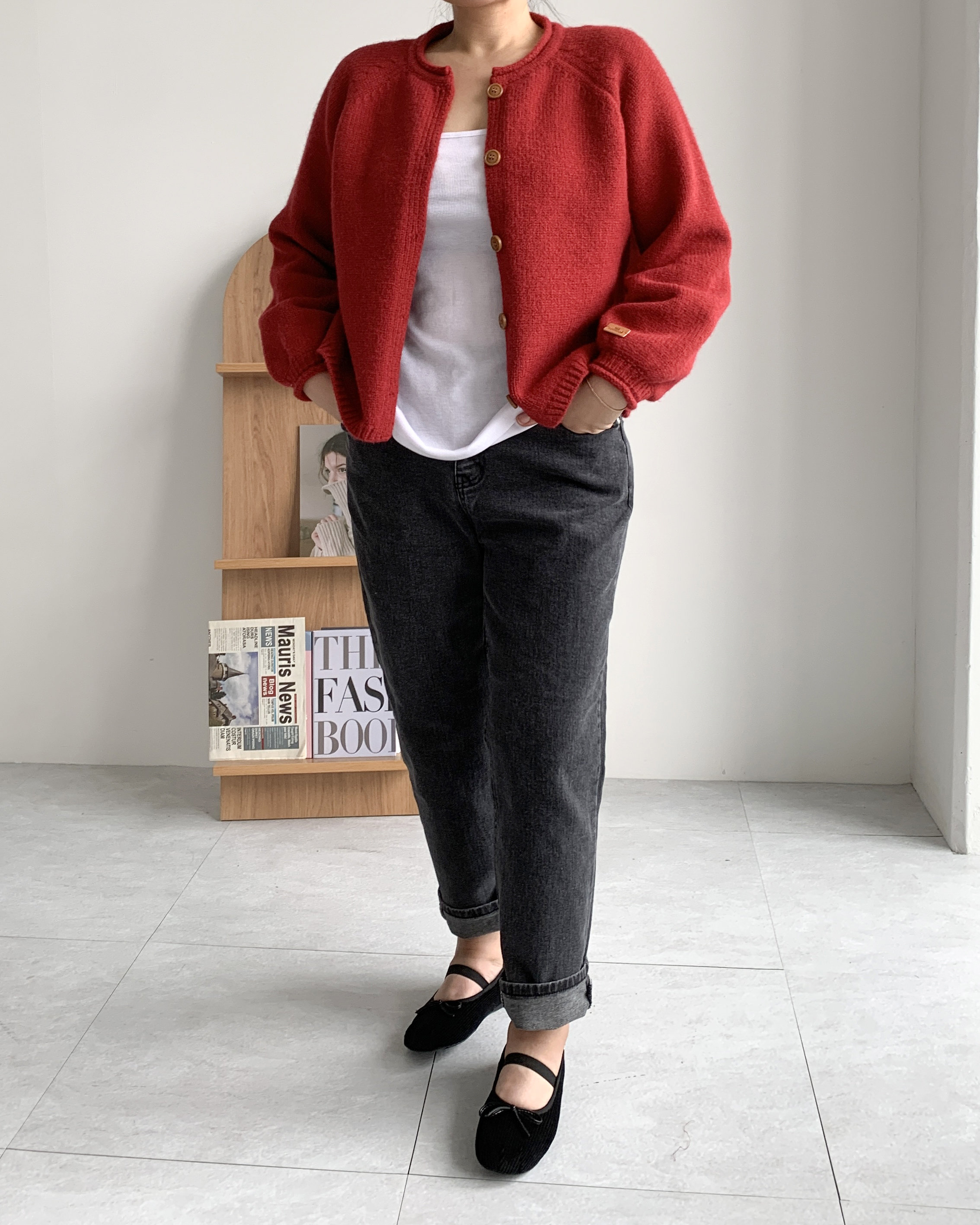 [S-3XL] 밴딩청바지 빅사이즈 흑청바지 이미지 8
