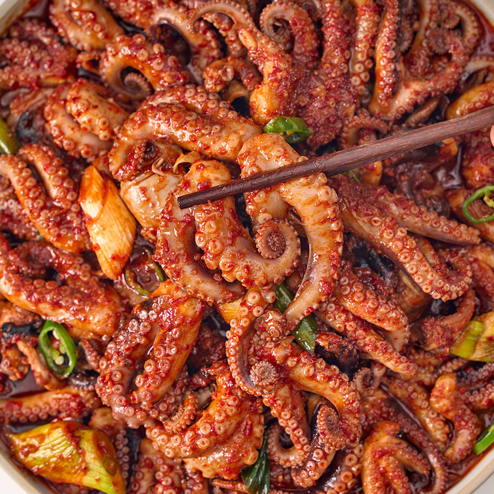초신선 냉장발송 쭈꾸미볶음 보통맛 350g, 4개 - 상세 이미지 2