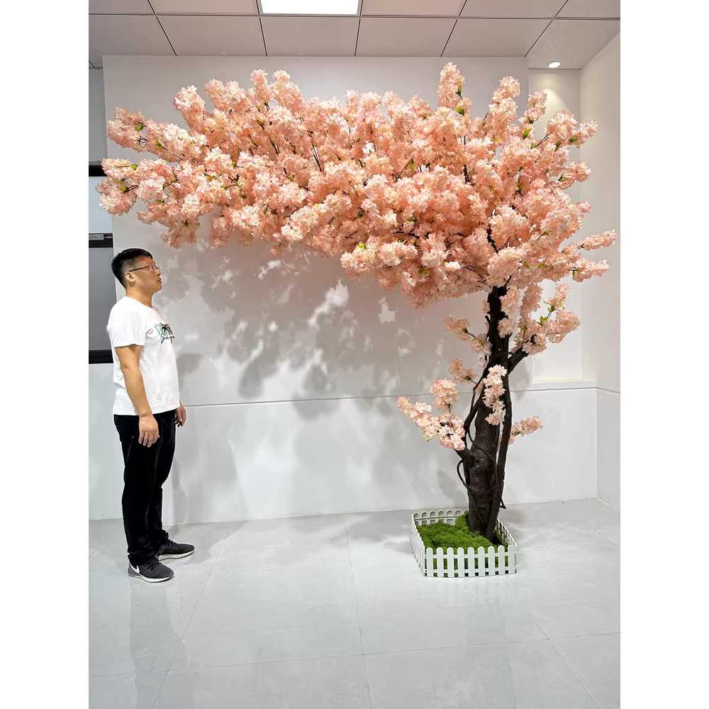 인조 벚꽃나무 조경 아름다운 생화같은 벚꽃 매장 모형 실내 대형 조화 - 상세 이미지 5