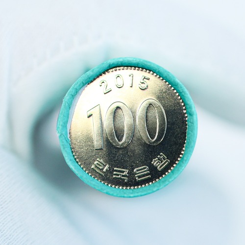 한국은행 100주 롤주화 2015년 보관 케이스 포함 - 메인 이미지