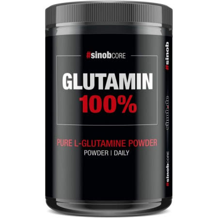 [해외]sInob 글루타민 100 - 퓨어 L 파우더 고용량 1 x 500g. 첨가물이 없는 순수한 형태의 맛 중립. , 글루텐 및 유당 무함유 [B01MYRZBPD]