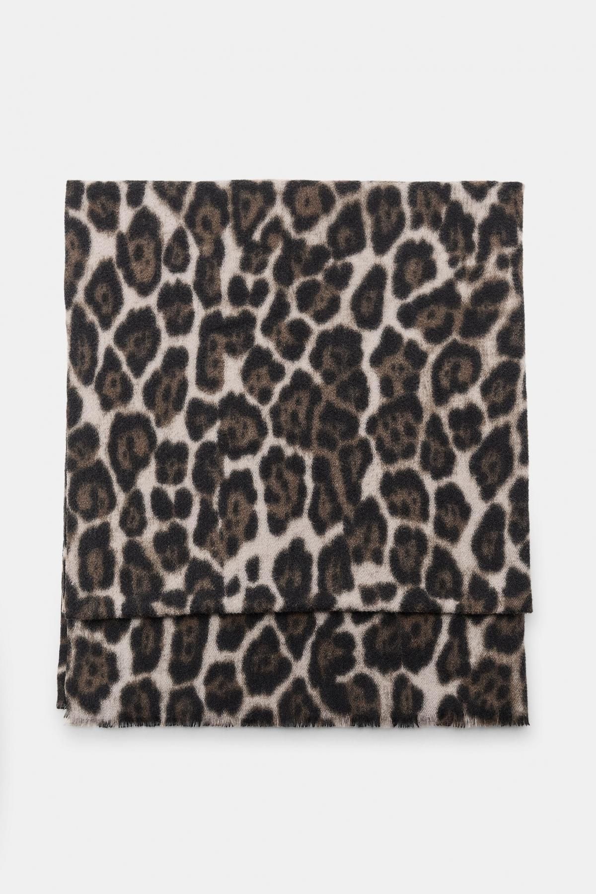 자라 애니멀 레오파드 프린트 스카프 9967/218 LEOPARD / GREY - 메인 이미지