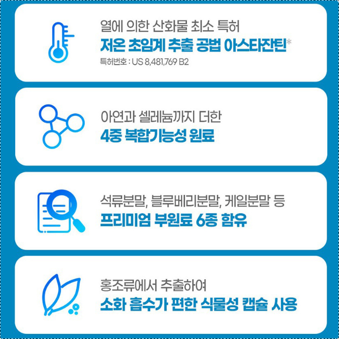 초임계 루테인 지아잔틴 아스타잔틴 1통 헤마토코쿠스 눈건강 - 상세 이미지 2