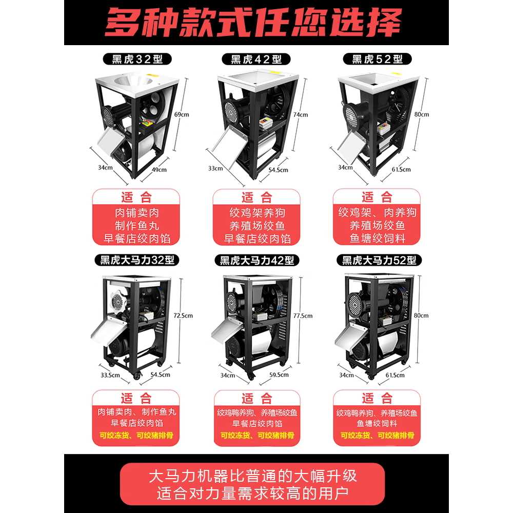 민찌 기계 민서기 소시지 야채 다짐기 분쇄육 정육점 32형 - 상세 이미지 3