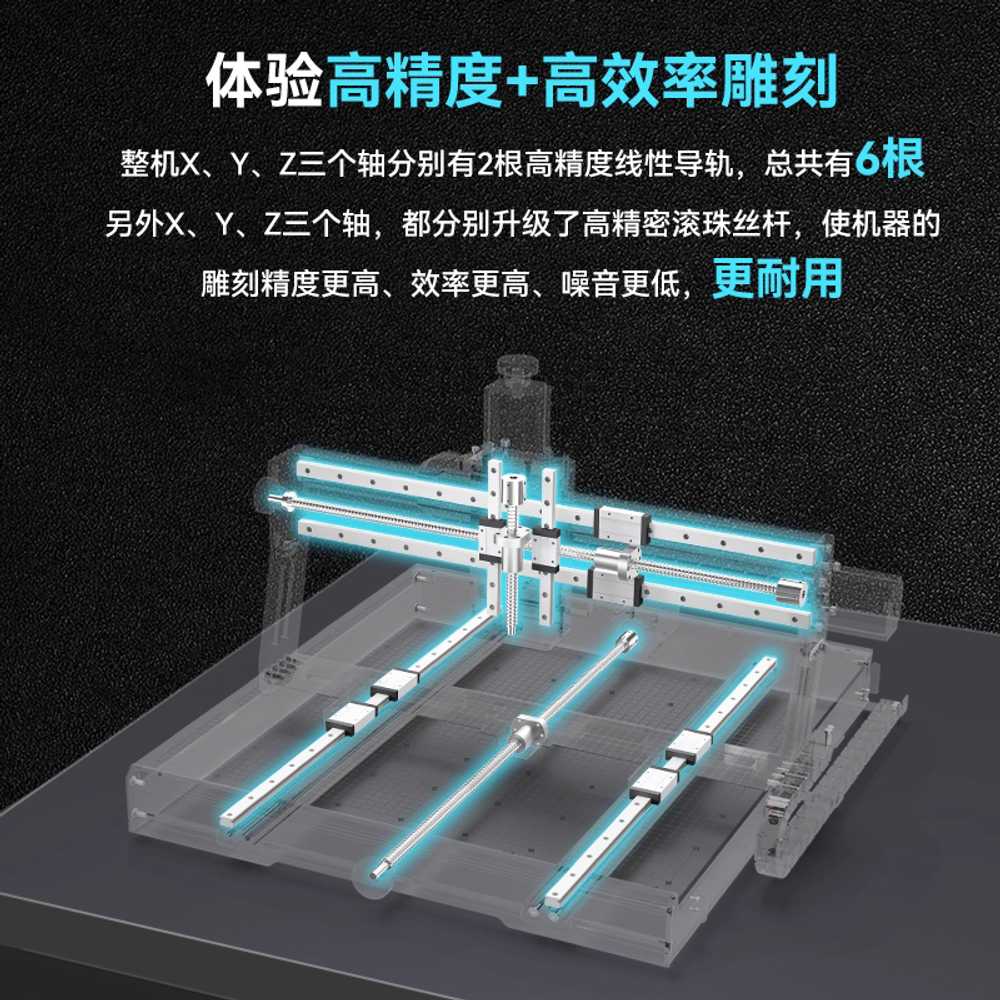 CNC 조각기 목재 아크릴 금속 정밀 가공 자동 절삭기 500w+10w 레이저(원형) - 상세 이미지 2