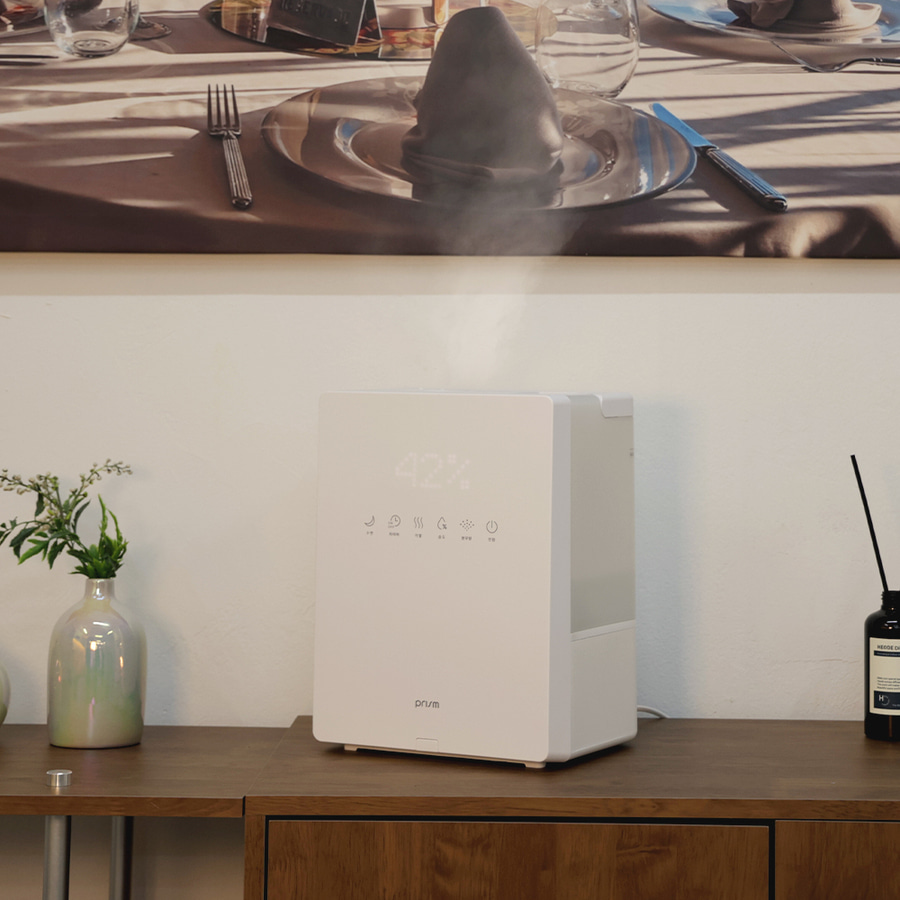 프리즘 크레모아 스퀘어 미스트 복합식 가습기 자동습도 간편세척 4.2L