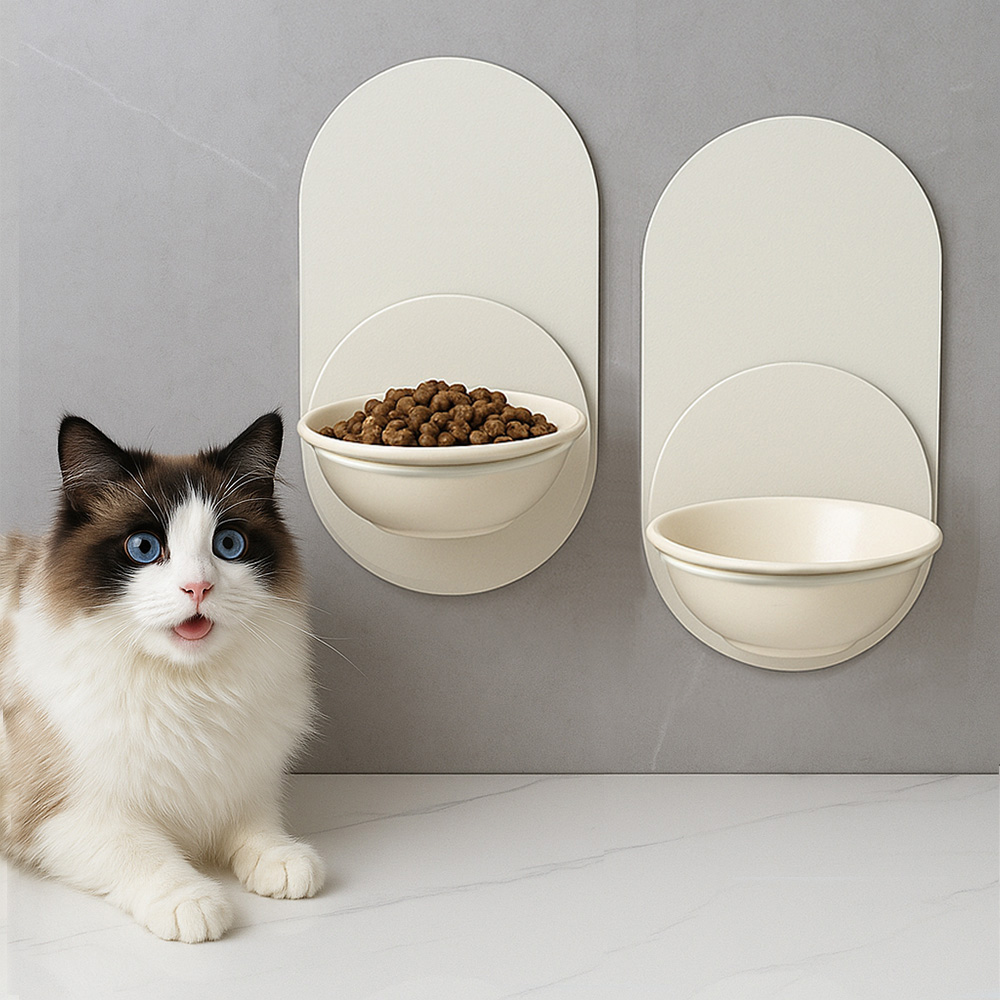 강아지밥그릇 고양이밥그릇 도자기 높이조절 물그릇 분리세척 식기 1구