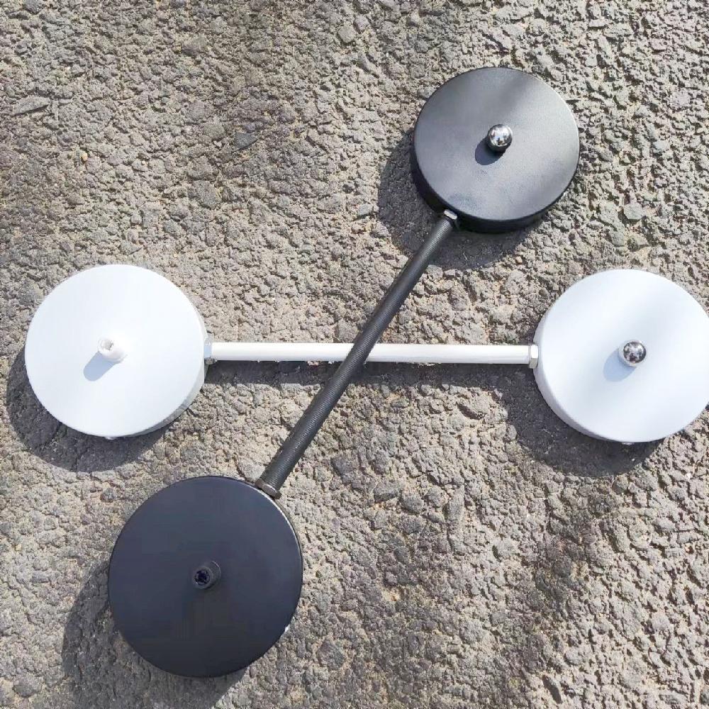 천장등 이동브래킷 조명위치변경 DIY지지대 식탁거실등 플랫 헤드 흰색 중심 거리 30cm/ - 상세 이미지 4