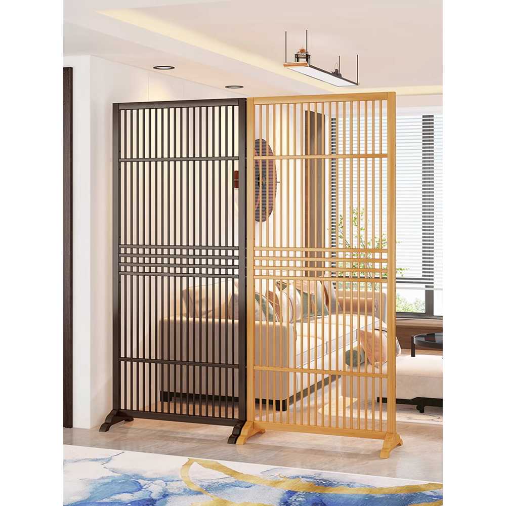 내추럴 대나무 간살 파티션 거실 침실 공간분리 연출 원목 100 - 상세 이미지 4
