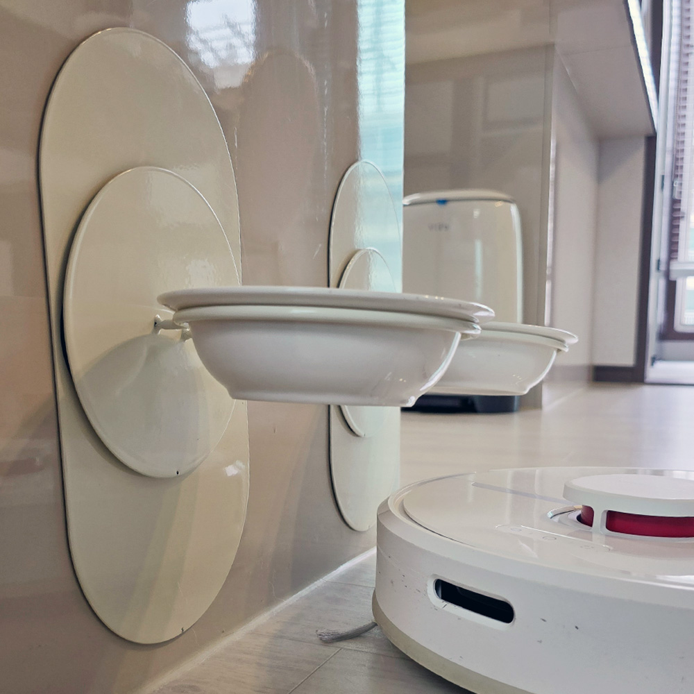 강아지밥그릇 고양이밥그릇 도자기 높이조절 물그릇 분리세척 식기 1구